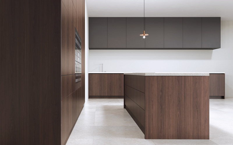 Deep Brown Walnut, BORTE - Premium Panel | LX Hausys US